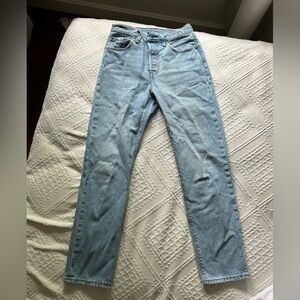 Levis 501 light blue jeans